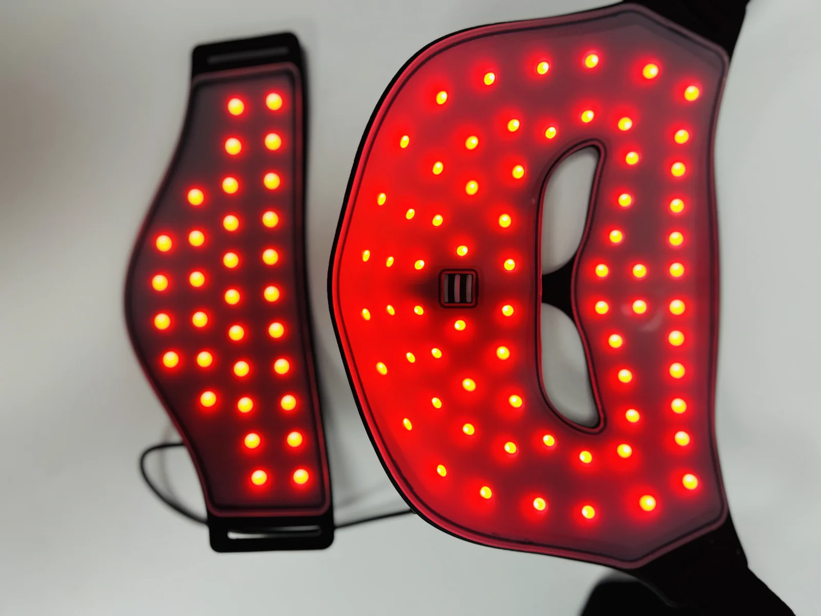 Illuminated face and neck light hardware detail