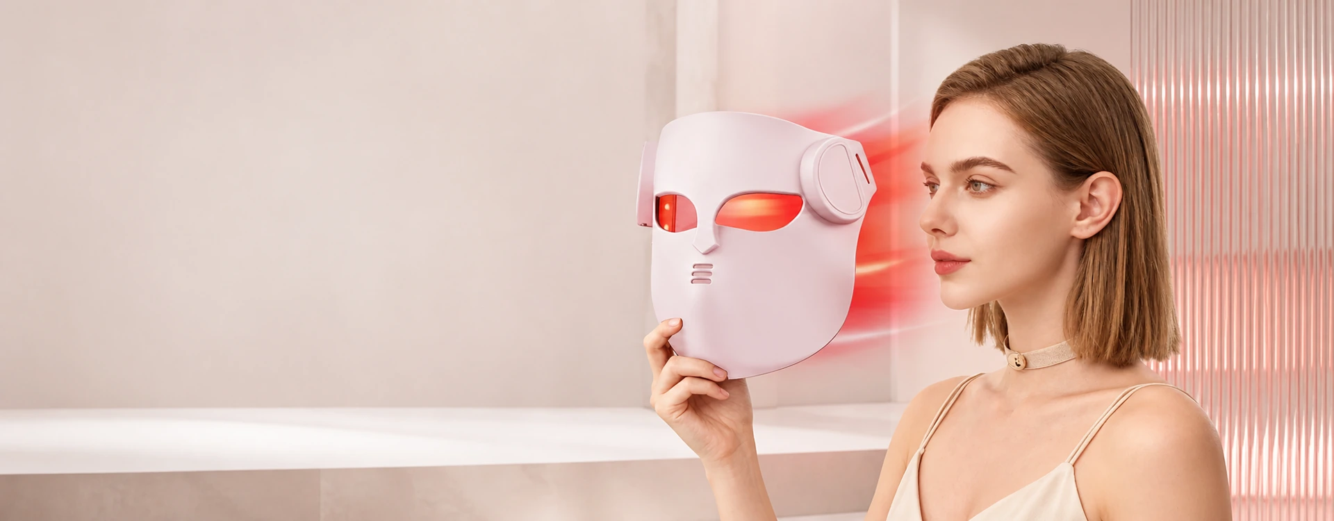 DINGXUN 4D LED face and neck light therapy system