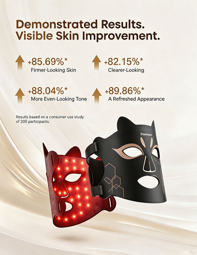 M06 Cat-Ear LED Light Therapy Mask detail page 3