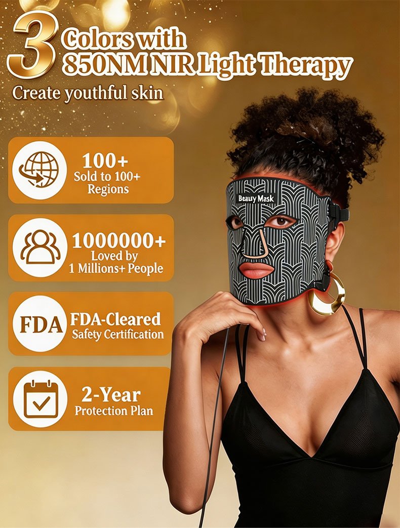 M09 LED Light Therapy Mask detail page 1