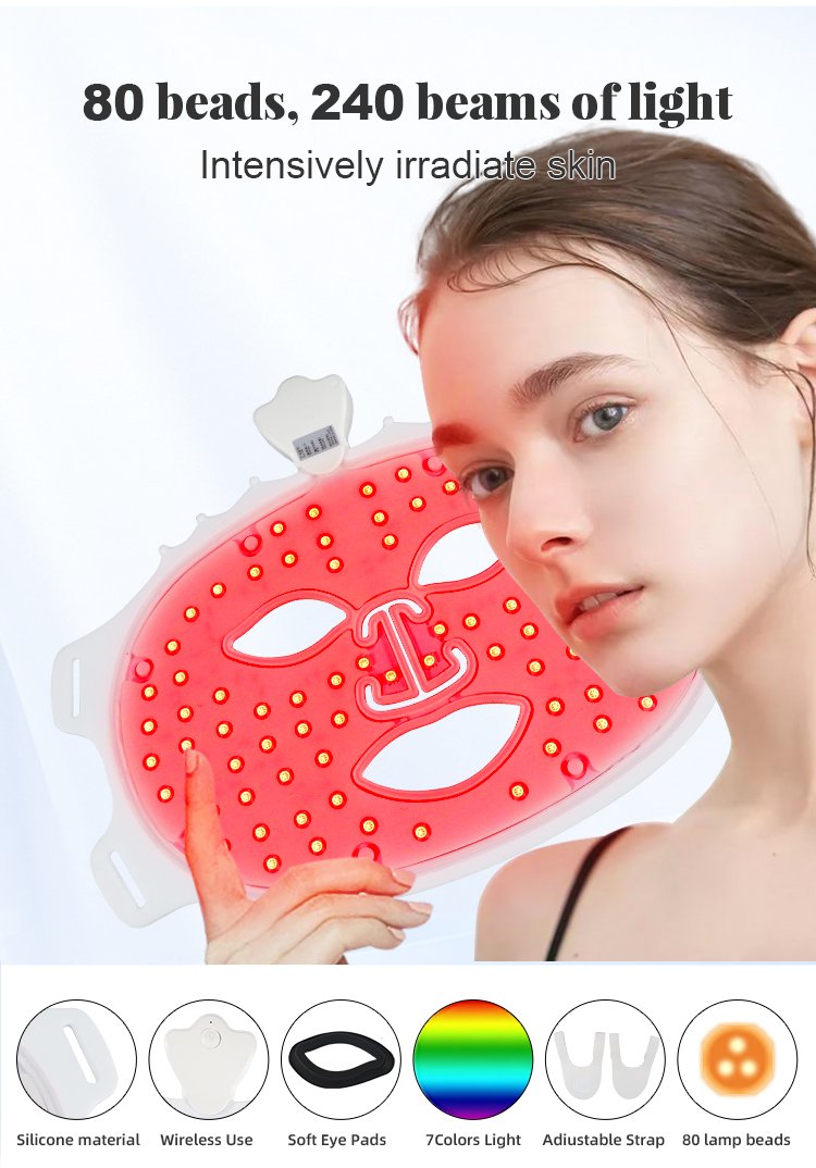 Crown Petal LED Face Mask detail page 2