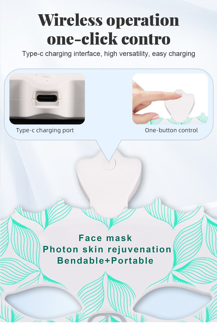 Crown Petal LED Face Mask detail page 4