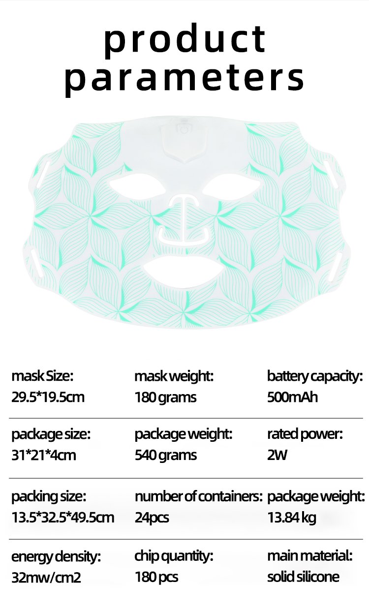 Diamond Silicone LED Beauty Mask detail page 8