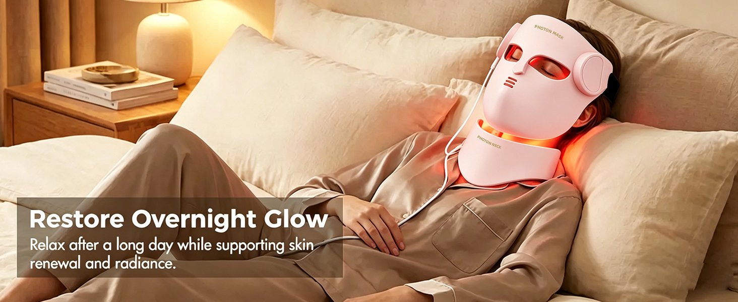 4D Pink LED Face Mask detail page 11