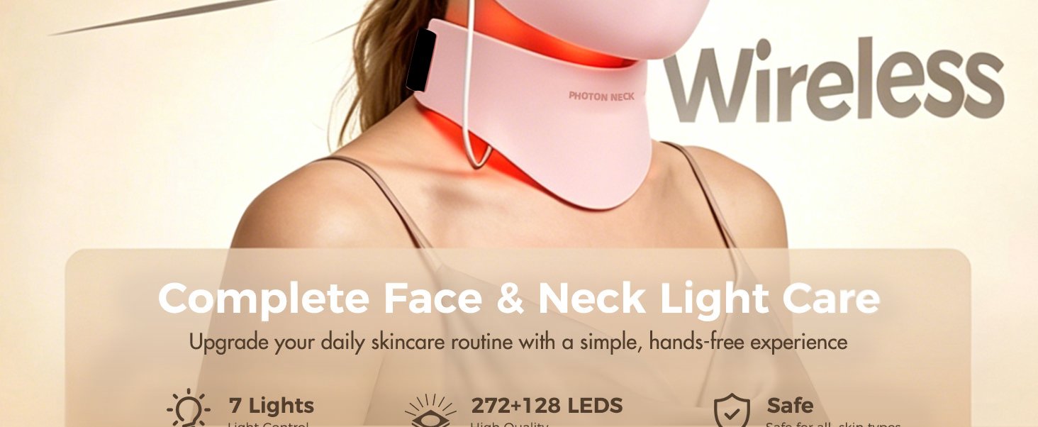 4D Pink LED Face Mask detail page 2