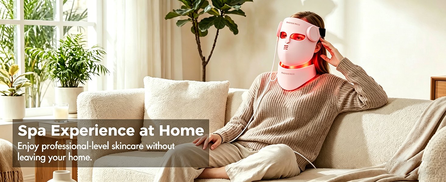 4D Pink LED Face Mask detail page 8