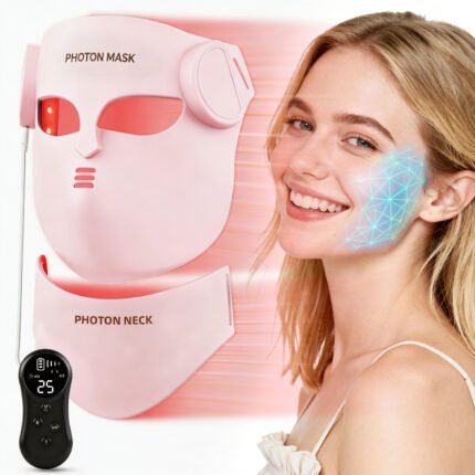 4D Pink LED Face Mask – main image 2