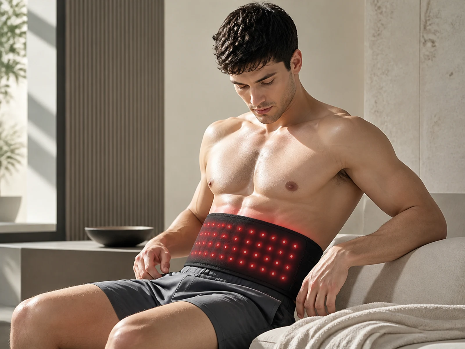 Red-light body therapy belt