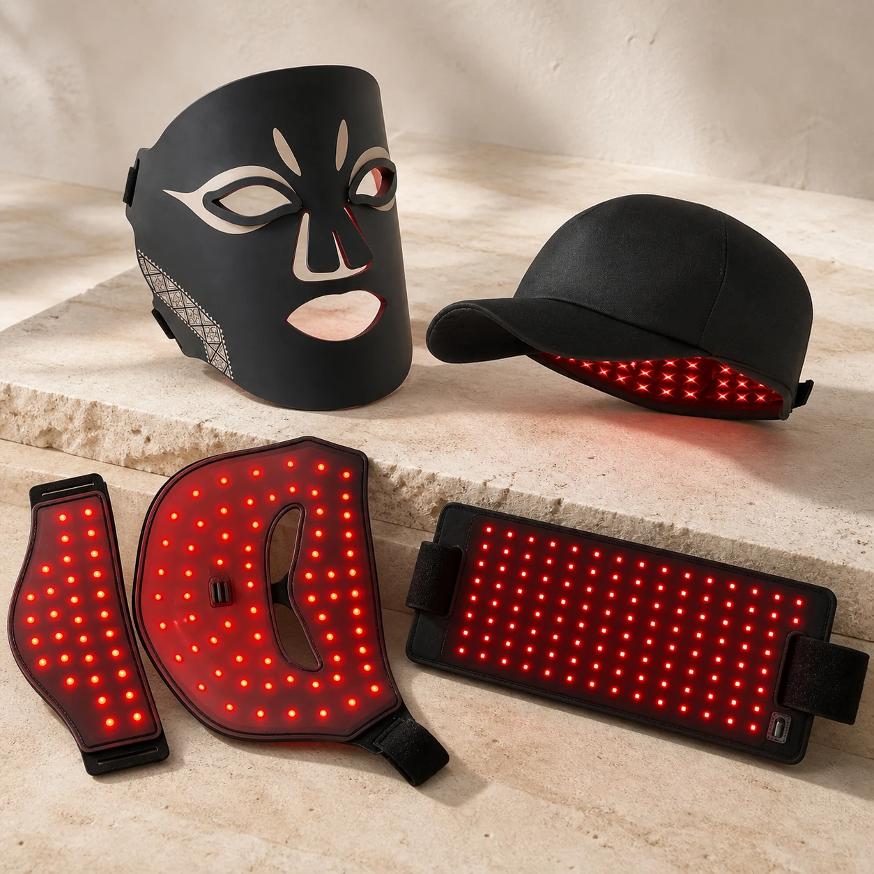 DINGXUN face, neck, scalp and body light therapy product assortment