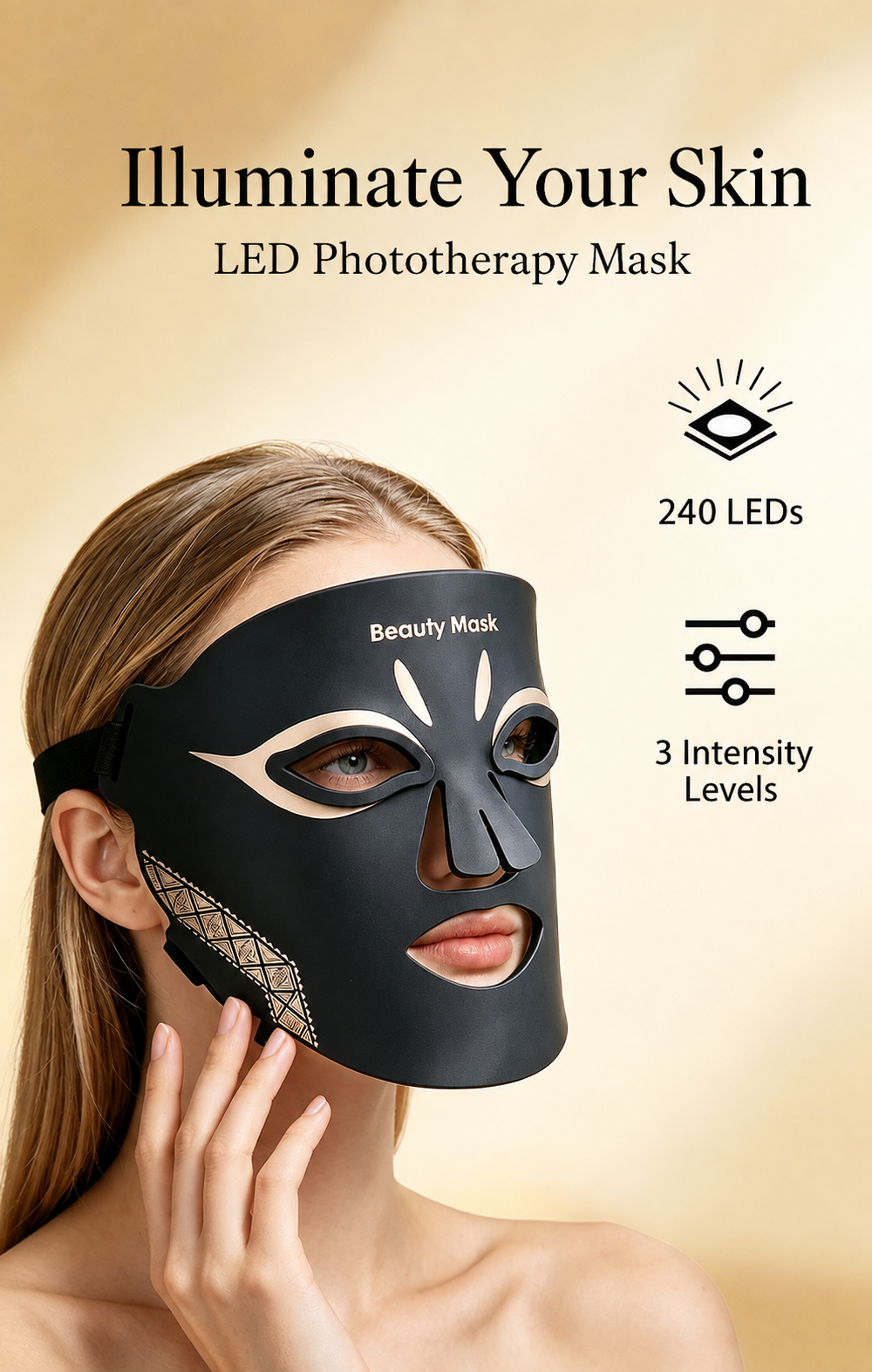 M01 LED Light Therapy Mask detail page 2